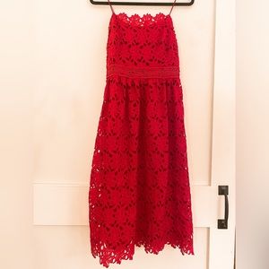 Little White Lies Red Lace Dress size M